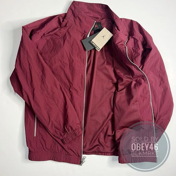 Jordan Essentials Statement Cherrywood Red Warm-up Jacket DQ7336-680 Size L - Picture 3 of 5